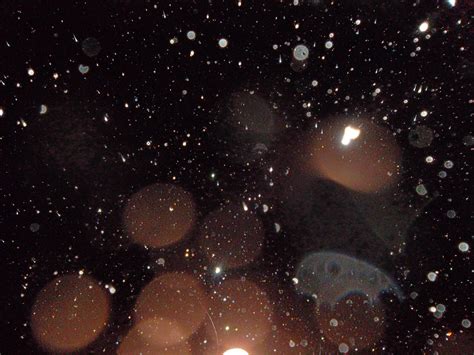 seeing white orbs of light.